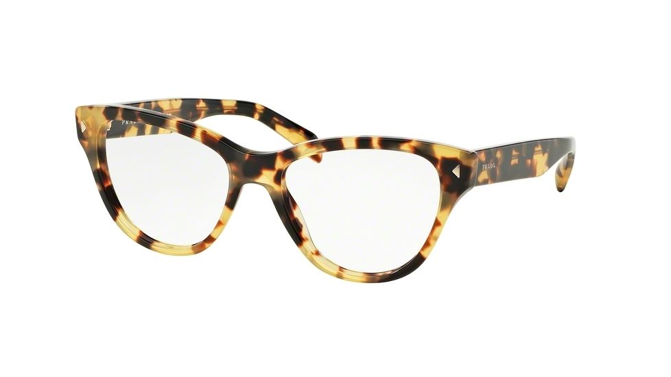 Prada PR23SV Eyeglass Frames 7S01O1-52 - Medium Havana Frame