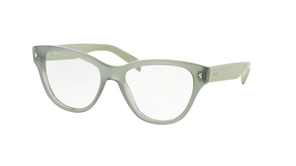 Prada PR23SV Eyeglass Frames UEI1O1-52 - Opal Dark Green Frame