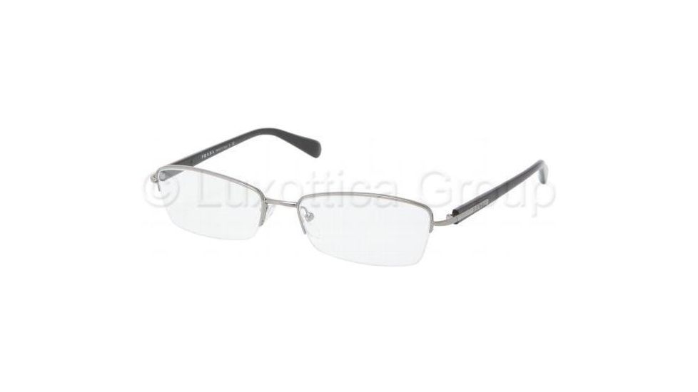 Prada PR52OV Eyeglass Frames 5AV1O1-5217 - Gunmetal Frame, 52 mm Lens Diameter