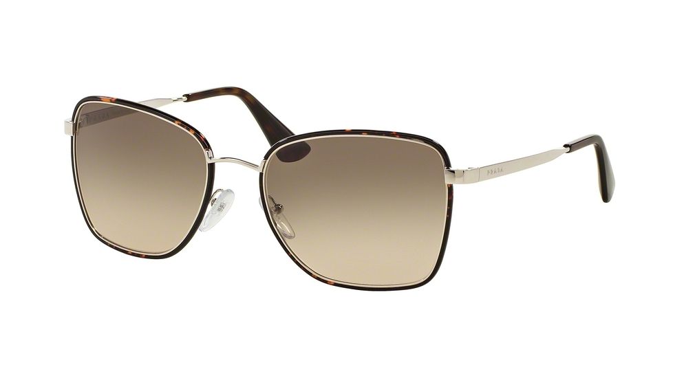 Prada PR52SS Bifocal Prescription Sunglasses PR52SS-2AU3D0-58 - Lens Diameter 58 mm, Frame Color Dark Havana/silver