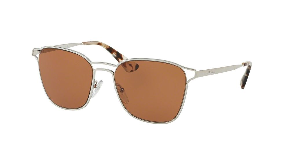 Prada PR54TS Progressive Prescription Sunglasses PR54TS-1BC6N0-55 - Lens Diameter 55 mm, Frame Color Silver