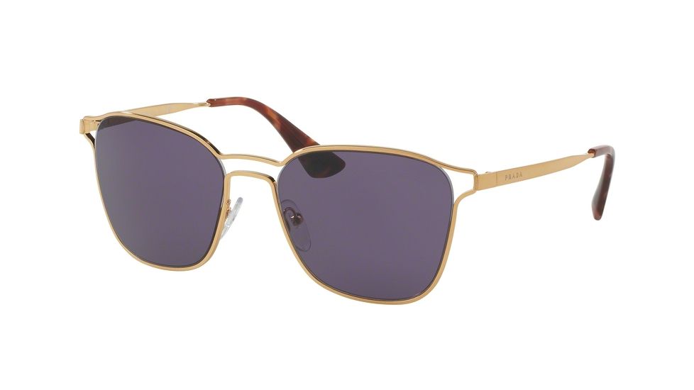 Prada PR54TS Progressive Prescription Sunglasses PR54TS-7OE6O2-55 - Lens Diameter 55 mm, Frame Color Antique Gold