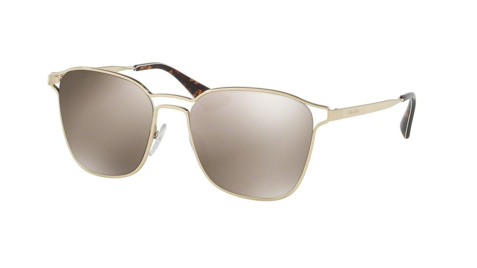 Prada PR54TS Progressive Prescription Sunglasses PR54TS-ZVN1C0-55 - Lens Diameter 55 mm, Frame Color Pale Gold