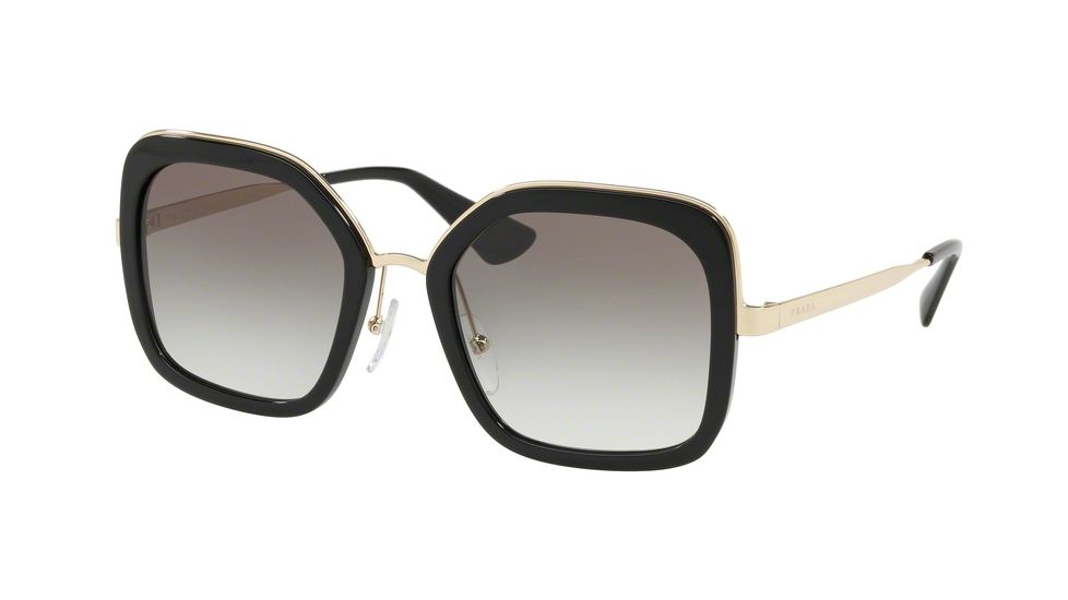 Prada PR57US Progressive Prescription Sunglasses, 54mm, Black, PR57US-1AB0A7-54-PRO