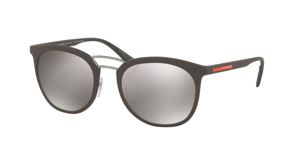 Prada PS04SS Bifocal Prescription Sunglasses PS04SS-UB05K0-54 - Lens Diameter 54 mm, Frame Color Brown Rubber