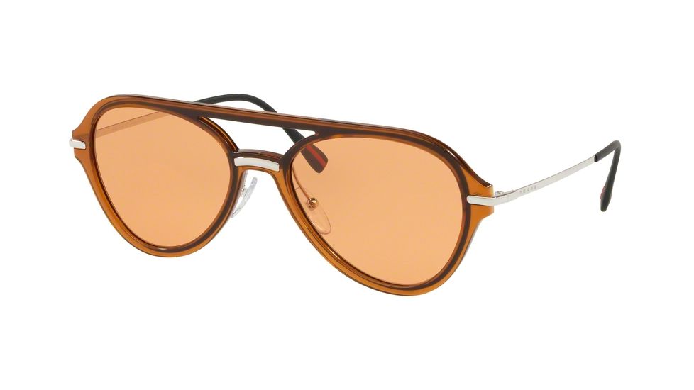 Prada PS04TS Bifocal Prescription Sunglasses PS04TS-FKS1J2-57 - Lens Diameter 57 mm, Frame Color Brown