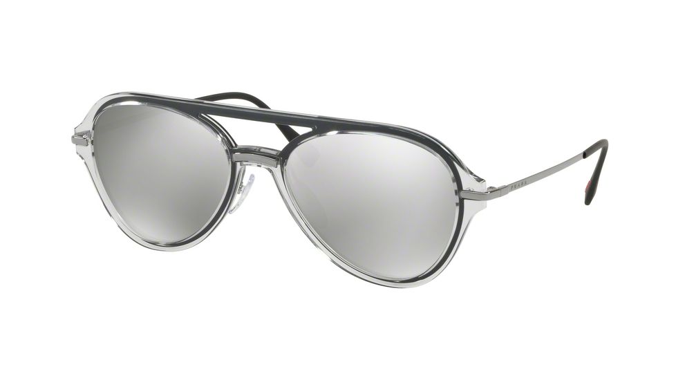 Prada PS04TS Bifocal Prescription Sunglasses, 57mm, Grey, PS04TS-MQG2B0-57-BI