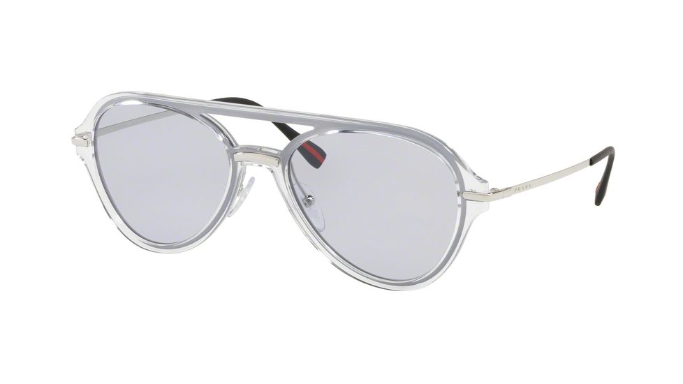 Prada PS04TS Bifocal Prescription Sunglasses, 57mm, Crystal, PS04TS-SQK3F2-57-BI