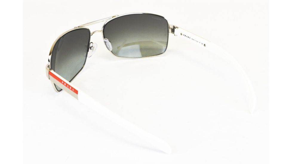 Prada PS54IS Progressive Prescription Sunglasses PS54IS-1BC3M1-6514 - Frame Color Silver, Lens Diameter 65 mm