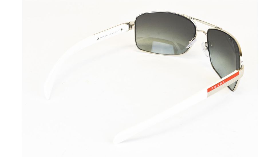 Prada PS54IS Progressive Prescription Sunglasses PS54IS-1BC3M1-6514 - Frame Color Silver, Lens Diameter 65 mm