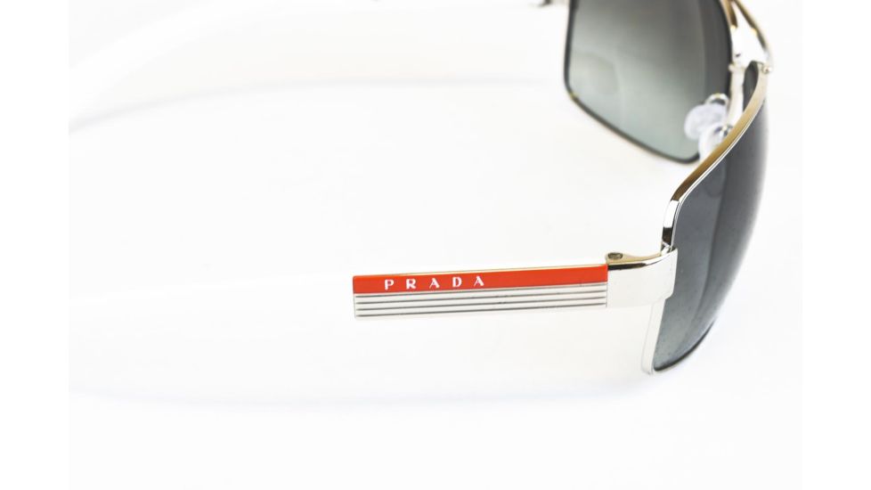 Prada PS54IS Progressive Prescription Sunglasses PS54IS-1BC3M1-6514 - Frame Color Silver, Lens Diameter 65 mm