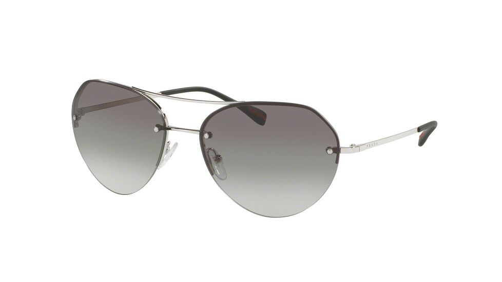 Prada PS57RS Progressive Prescription Sunglasses PS57RS-1BC0A7-59 - Lens Diameter 59 mm, Frame Color Silver