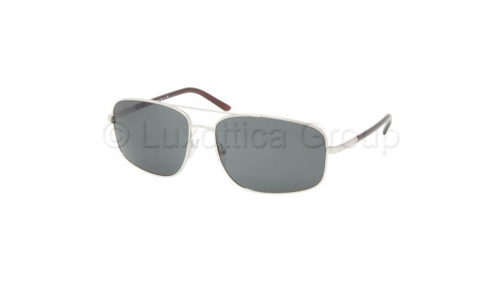 Prada Sunglasses PR52MS 1BC1A1-6015 - Silver Frame, Gray Lenses, 60mm Lens Diameter