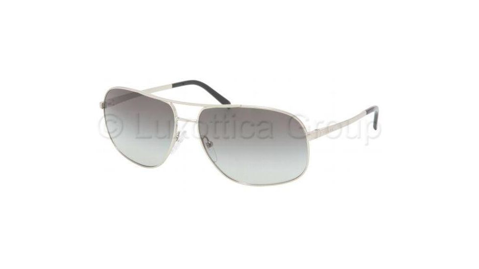 Prada Sunglasses PR53MS 1BC3M1-6114 - Silver Crystal Gray Gradient