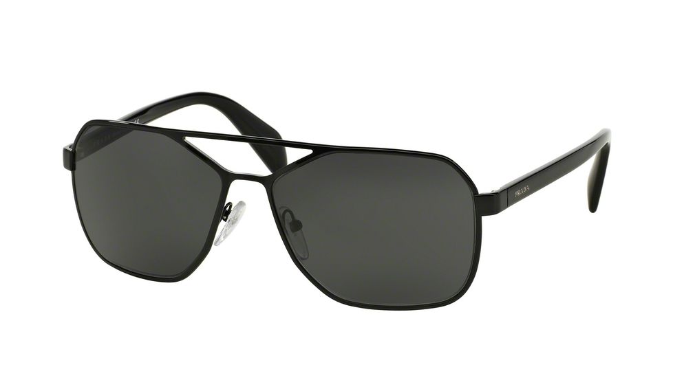 Prada TYPE PR54RS Sunglasses 7AX1A1-60 - Black Frame, Grey Lenses