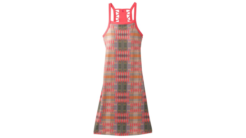 prAna Ardor Dress Womens, Carmine Desert Geo, Medium, W31180369-CRDG-M