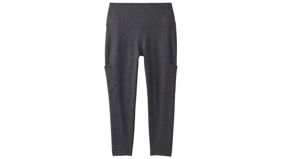 prAna Borra Pocket Capri Womens, Charcoal Heather, Large, W41180319-CCHT-L