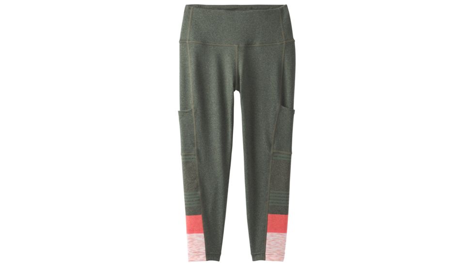 prAna Borra Pocket Capri Womens, Forest Heather Stripe, Medium, W41180319-FOHS-M