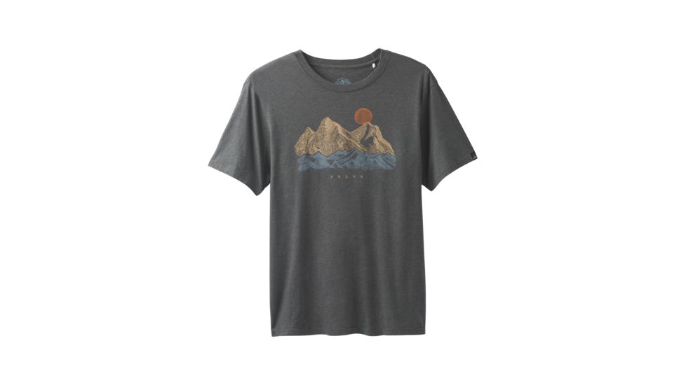 prAna Coronado T-Shirt - Mens, Charcoal Heather, Large, M13181432-CCHT-L