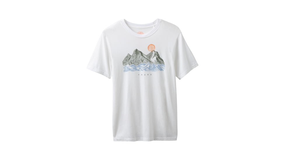 prAna Coronado T-Shirt - Mens, White, X-Large, M13181432-WHT-XL