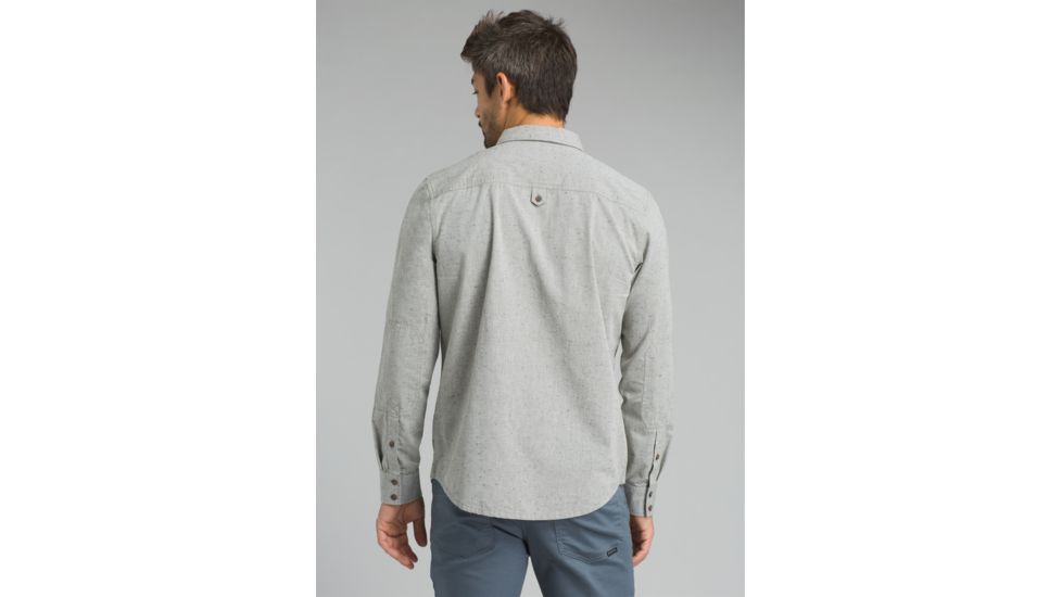 prAna Dilettante Long Sleeve Slim Shirt - Mens, Cargo Green, Large, M23180492-CAGR-L