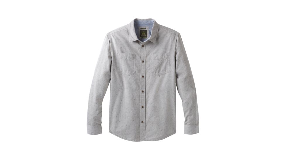 prAna Dilettante Long Sleeve Slim Shirt - Mens, Cargo Green, Large, M23180492-CAGR-L