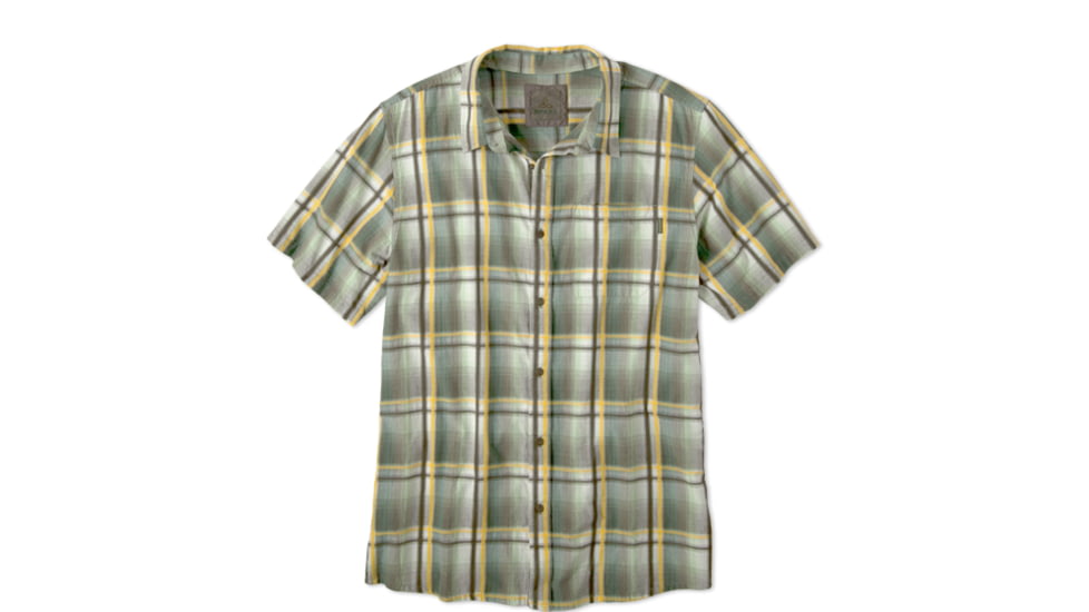 prAna Duke Short Sleeve Woven Shirt - Men's-Green-Small