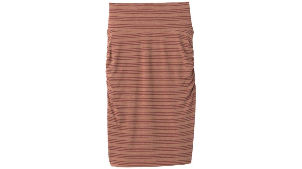 prAna Foundation Skirt - Womens, Vino Heather Stripe, Medium, W31202122-VIHS-M