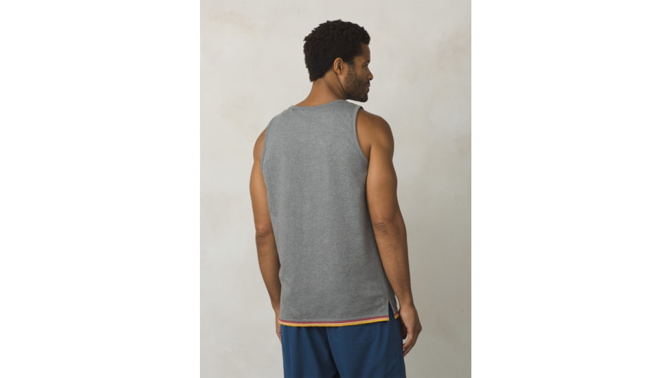 Prana Garrity Tank Mens, Gravel Heather, Small, M11181404-GRHT-S