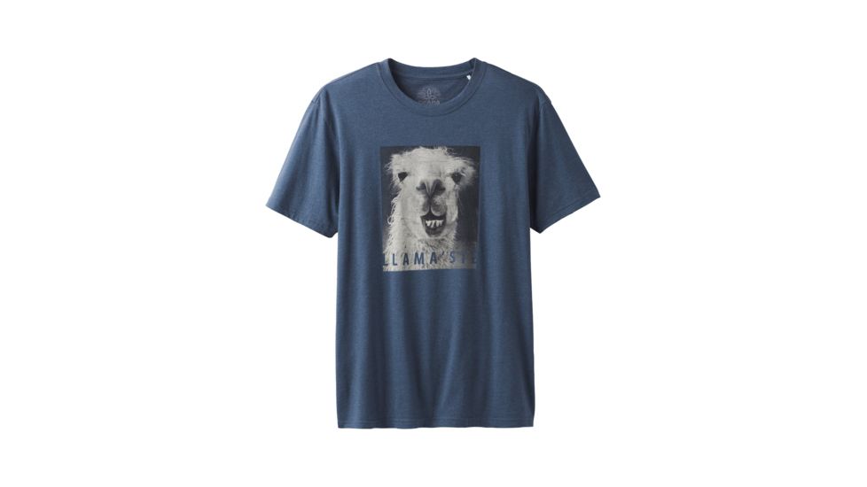 prAna Llama'ste Journeyman Tee - Men's, Denim Heather, X-Large, M11180480-DEHT-XL