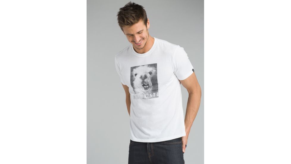 prAna Llama'ste Journeyman Tee - Men's, White, Small, M11180480-WHT-S