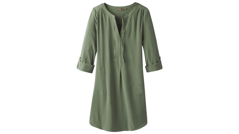 prAna Natassa Dress Womens, Forest Green, Small, W31180487-FOGR-S