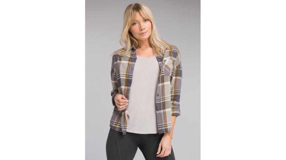 prAna Percy Top - Womens, Coal, Small, W21180493-COAL-S