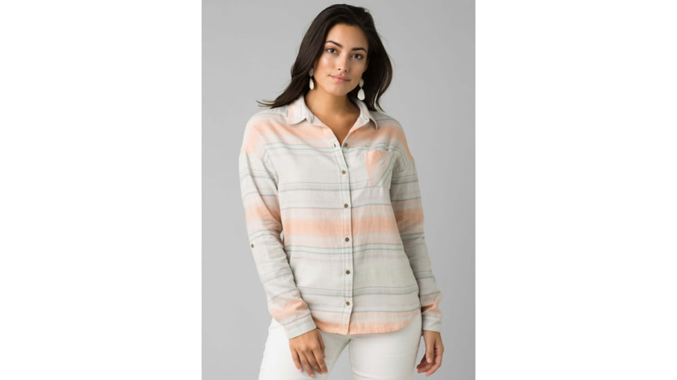 prAna Percy Top - Womens, Meadow Stripe, Medium, W21180493-MEST-M