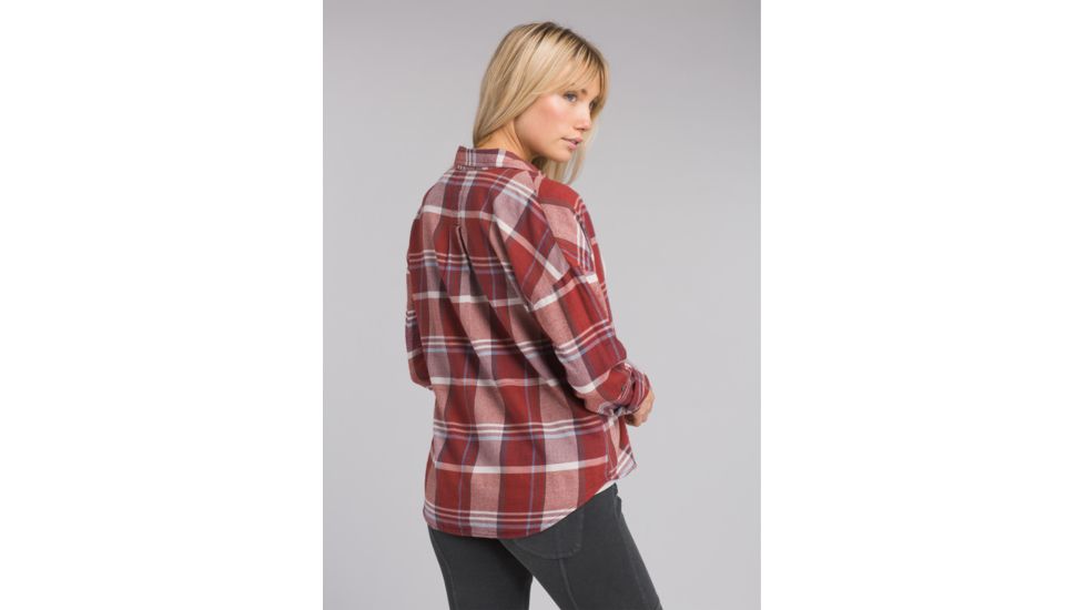 prAna Percy Top - Womens, Mulled Wine, Medium, W21180493-MUWI-M