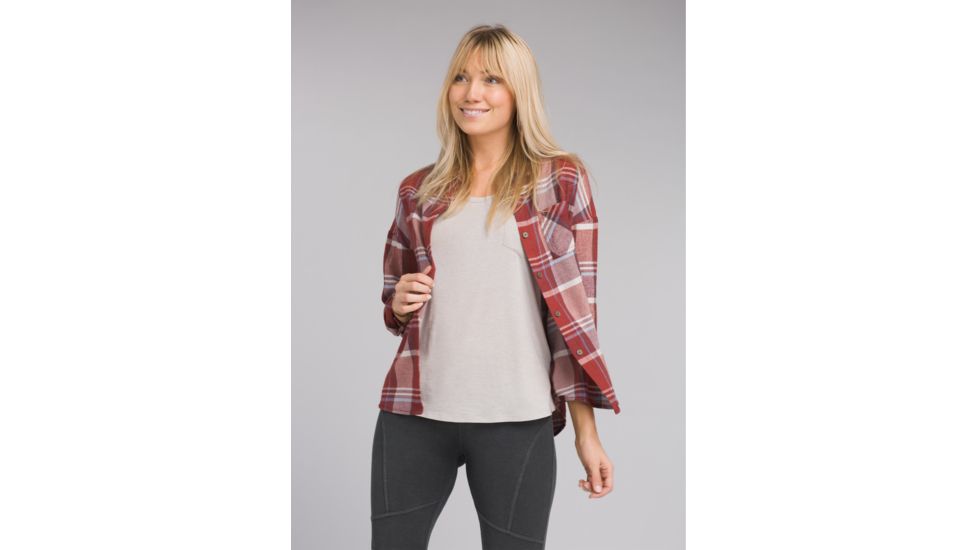 prAna Percy Top - Women's, Mulled Wine, Medium, W21180493-MUWI-M
