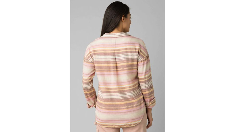 prAna Percy Top - Womens, Stone Stripe, Extra Small, W21180493-SXST-XS