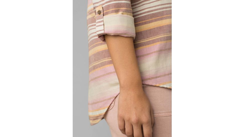 prAna Percy Top - Womens, Stone Stripe, Extra Small, W21180493-SXST-XS