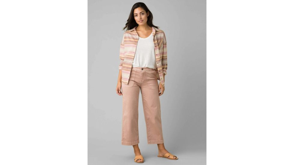 prAna Percy Top - Womens, Stone Stripe, Extra Small, W21180493-SXST-XS