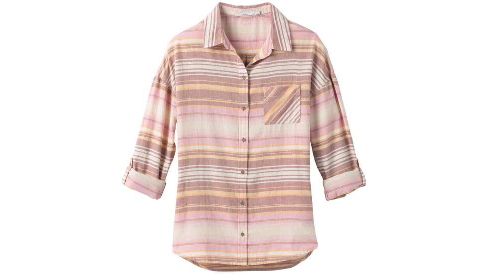 prAna Percy Top - Womens, Stone Stripe, Extra Small, W21180493-SXST-XS