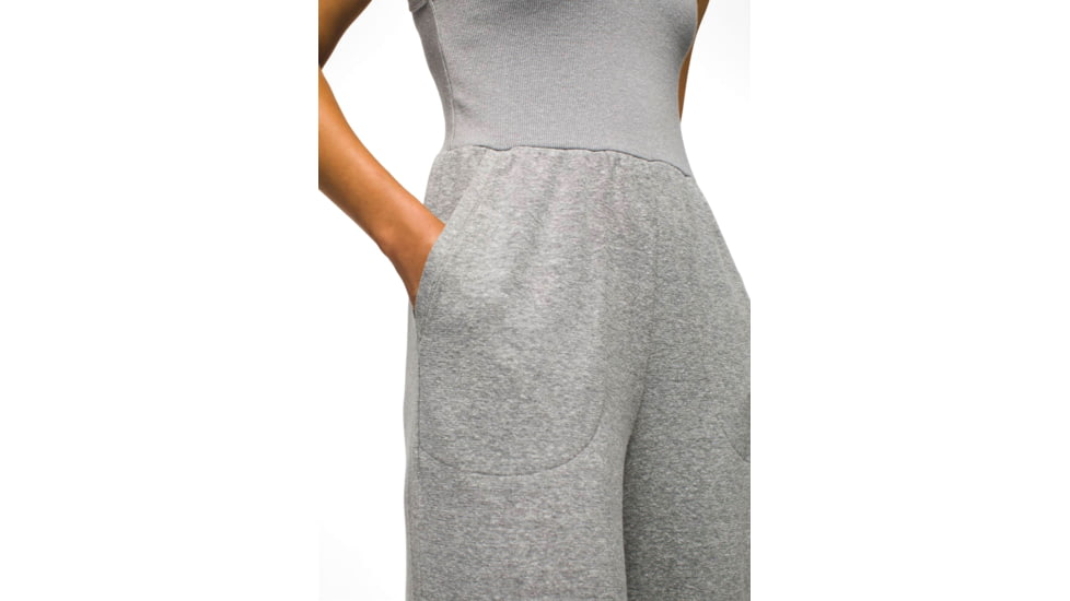 prAna Cozy Up Bayjour Jumpsuit - Womens, Heather Grey, XS, 2063781-020-XS