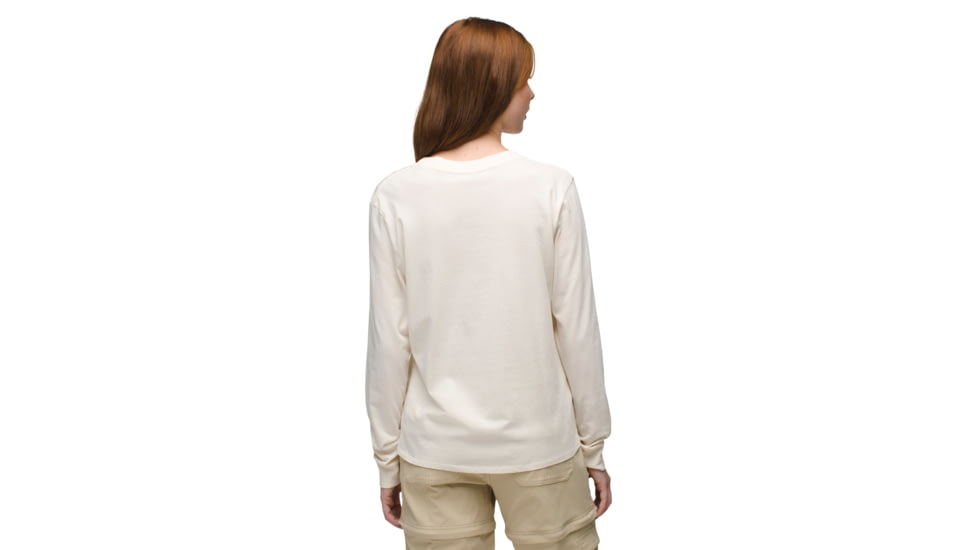 prAna Everyday Vintage-Washed LS Tee - Womens, Canvas, M, 2057021-250-M