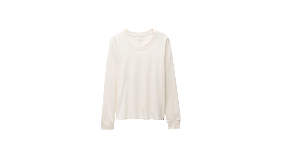 prAna Everyday Vintage-Washed LS Tee - Womens, Canvas, M, 2057021-250-M