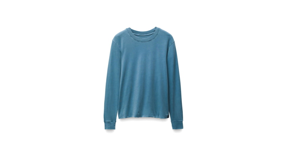 prAna Everyday Vintage-Washed LS Tee - Womens, High Tide, XL, 2057021-400-XL