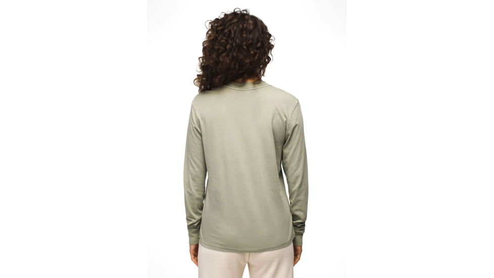 prAna Everyday Vintage-Washed LS Tee - Womens, Juniper Green, XS, 2057021-300-XS