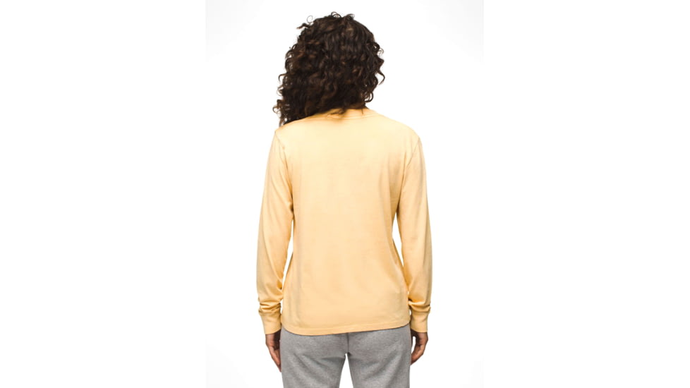 prAna Everyday Vintage-Washed LS Tee - Womens, Sun Kissed, XXL, 2057021-700-XXL