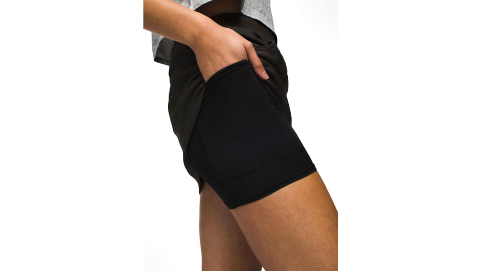 prAna Halle E-Waist Skort II - Womens, Dark Iron, 0, 1971681-020-0