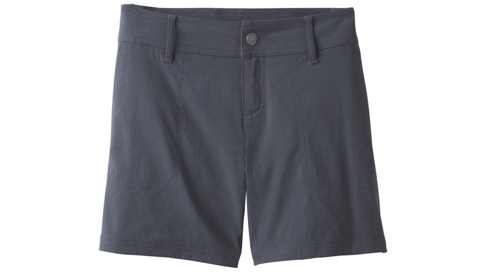 prAna Revenna Short 5in Inseam Womens, Coal, 8, W3118RG12-COAL-8