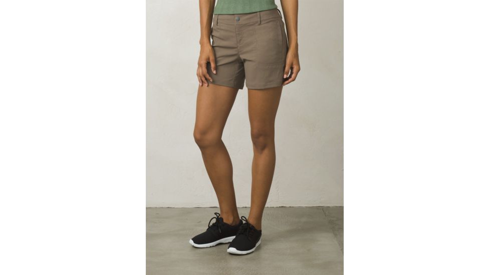 Prana Revenna Short 5in Inseam Womens, Mud, 4, W3118RG12-MUD-4