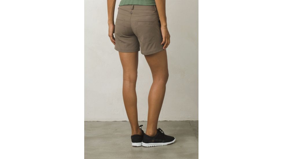 Prana Revenna Short 5in Inseam Womens, Mud, 4, W3118RG12-MUD-4